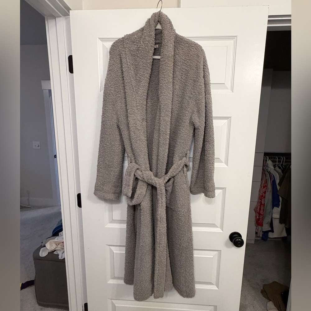 Barefoot Dreams CozyChic Solid Grey Robe